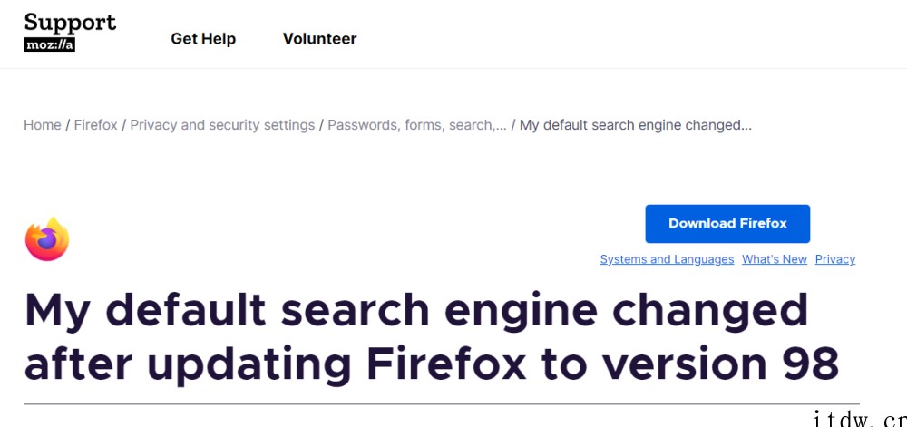 协议没谈拢,Firefox 火狐浏览器将更换内置搜索引擎