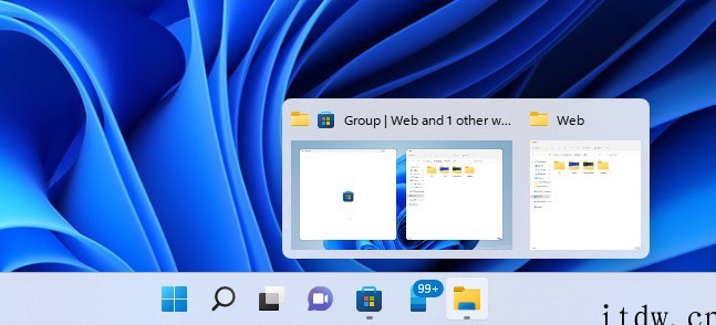 微软 Win11 预览版 Snap 多任务体验:新的视觉 U