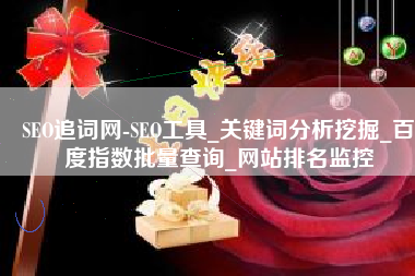 SEO追词网-SEO工具_关键词分析挖掘_百度指数批量查询_网站排名监控