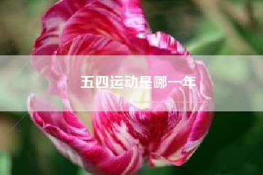 五四运动是哪一年