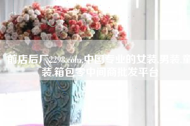 前店后厂2298.com,中国专业的女装,男装,童装,箱包零中间商批发平台