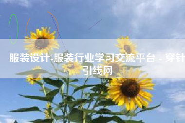 服装设计-服装行业学习交流平台 - 穿针引线网