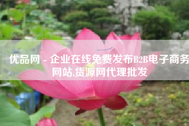 优品网 - 企业在线免费发布B2B电子商务网站,货源网代理批发