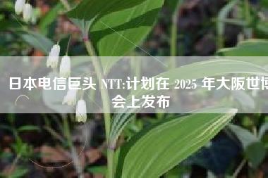 日本电信巨头 NTT:计划在 2025 年大阪世博会上发布 