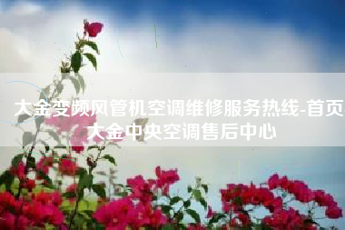 大金变频风管机空调维修服务热线-首页-大金中央空调售后中心
