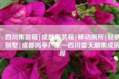 四川集装箱|成都集装箱|移动厕所|轻钢别墅|成都岗亭厂家—四川雷天顺集成房屋
