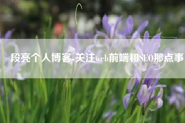段亮个人博客-关注web前端和SEO那点事