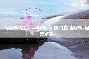 vip解析接口-json解析-vip视频直链解析-怪兽解析