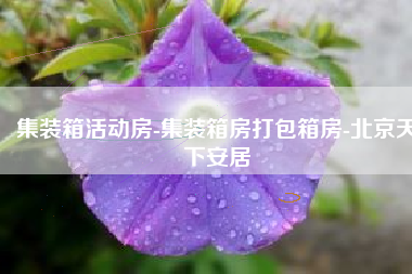 集装箱活动房-集装箱房打包箱房-北京天下安居