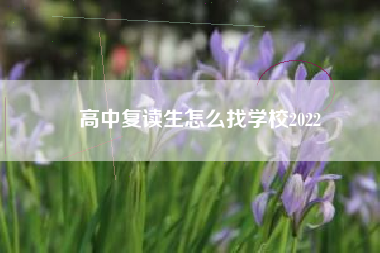 高中复读生怎么找学校2022