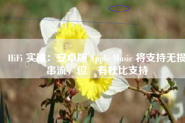 HiFi 实锤：安卓版 Apple Music 将支持无损串流，但沒有杜比支持