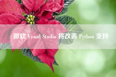 微软 Visual Studio 将改善 Python 支持