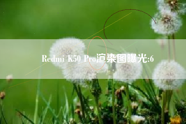 Redmi K50 Pro渲染图曝光:6