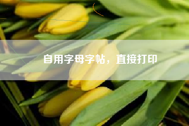 自用字母字帖，直接打印