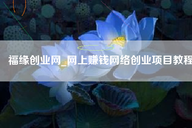 福缘创业网_网上赚钱网络创业项目教程