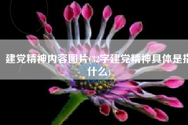 建党精神内容图片(32字建党精神具体是指什么)