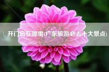 开门岛在哪里(广东旅游必去十大景点)