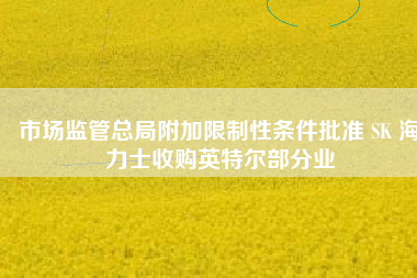 市场监管总局附加限制性条件批准 SK 海力士收购英特尔部分业