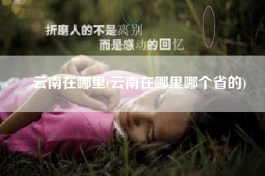 云南在哪里(云南在哪里哪个省的)
