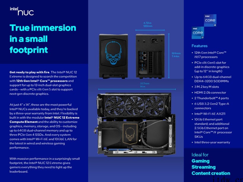 IT大王发布 NUC 12 Extreme 主机:搭载 12