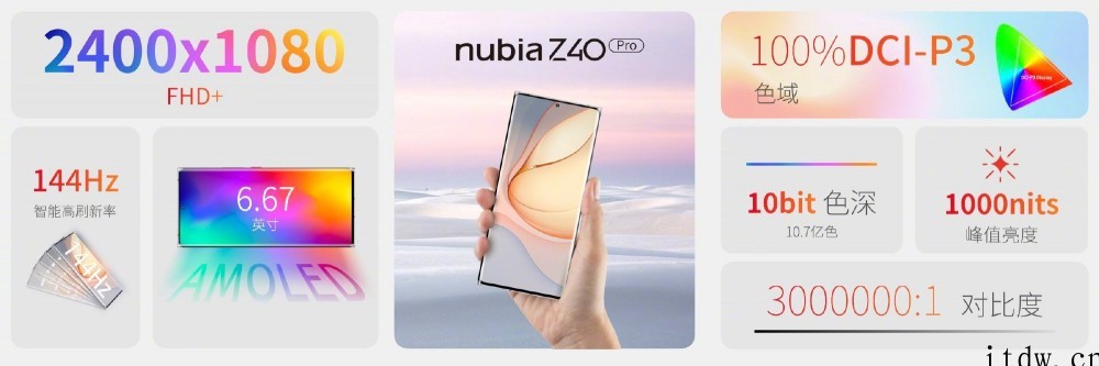 安卓首款无线磁吸充电手机,努比亚 Z40 Pro 正式发布: