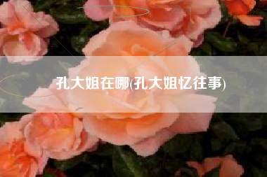 孔大姐在哪(孔大姐忆往事)