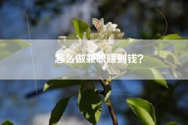 怎么做兼职赚到钱？