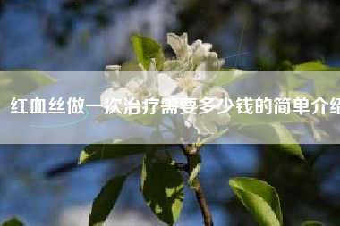 红血丝做一次治疗需要多少钱的简单介绍