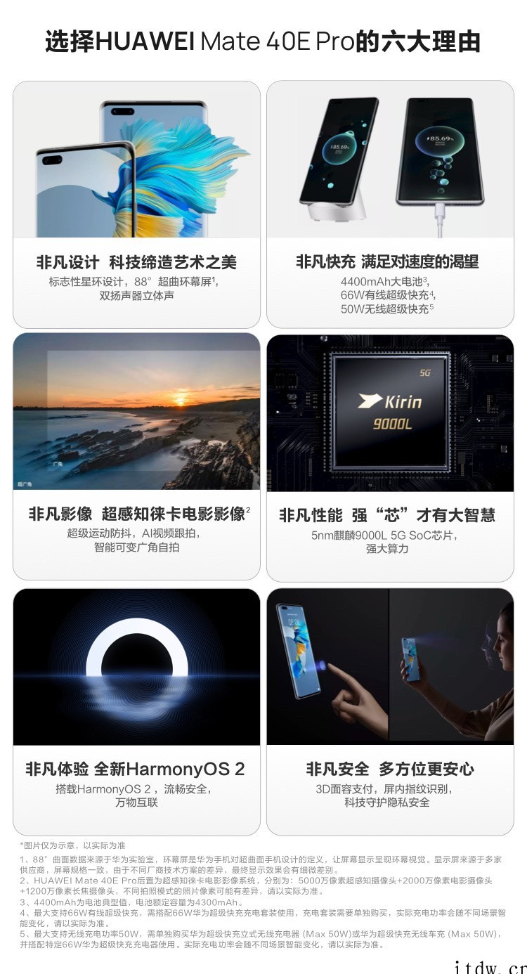 华为 Mate40E Pro 5G 发布:搭载麒麟 9000