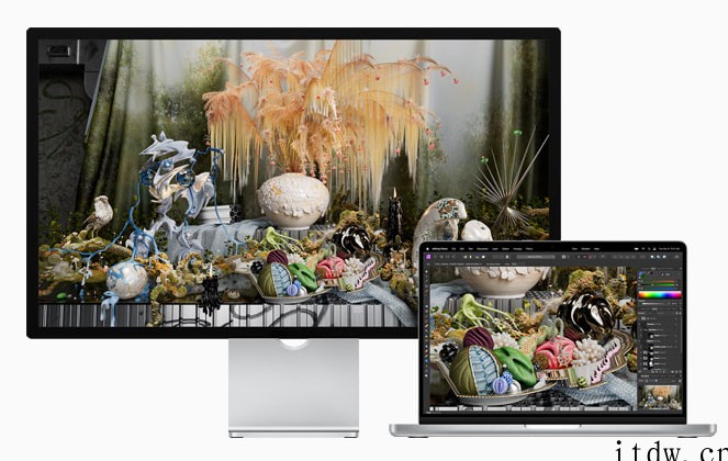 苹果全新 Studio Display 随附 1 米线:同时