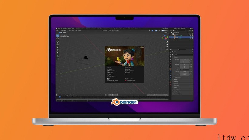 免费开源三维图形图像软件 Blender 3