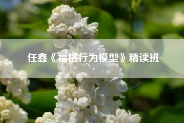 任鑫《福格行为模型》精读班