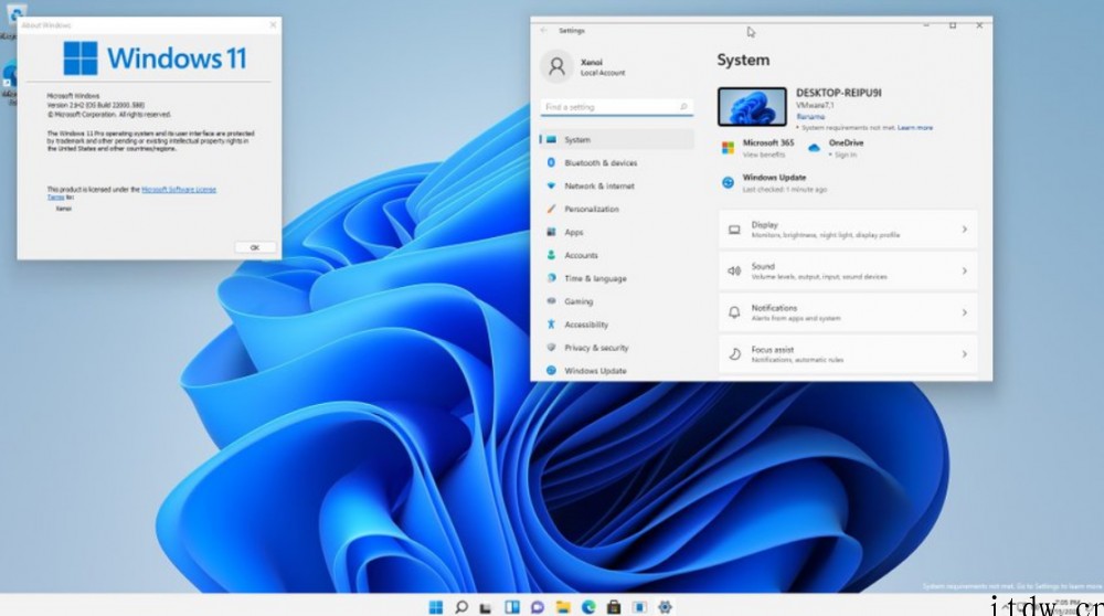 未达到系统要求,微软 Win11 Beta / Releas