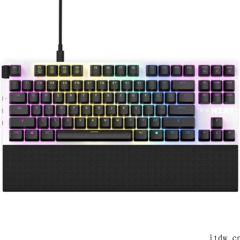NZXT发布新款 Function 键盘:外型简洁低调,可自