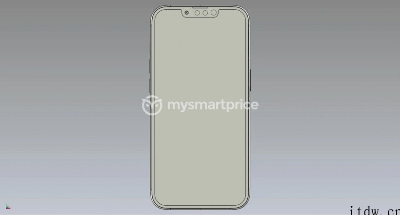 保留小刘海!苹果 iPhone14 CAD 渲染图曝光:与