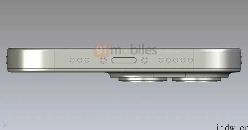 保留小刘海!苹果 iPhone14 CAD 渲染图曝光:与 