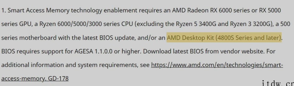 AMD确认有 4800S 主板套件,支持 SAM 技术