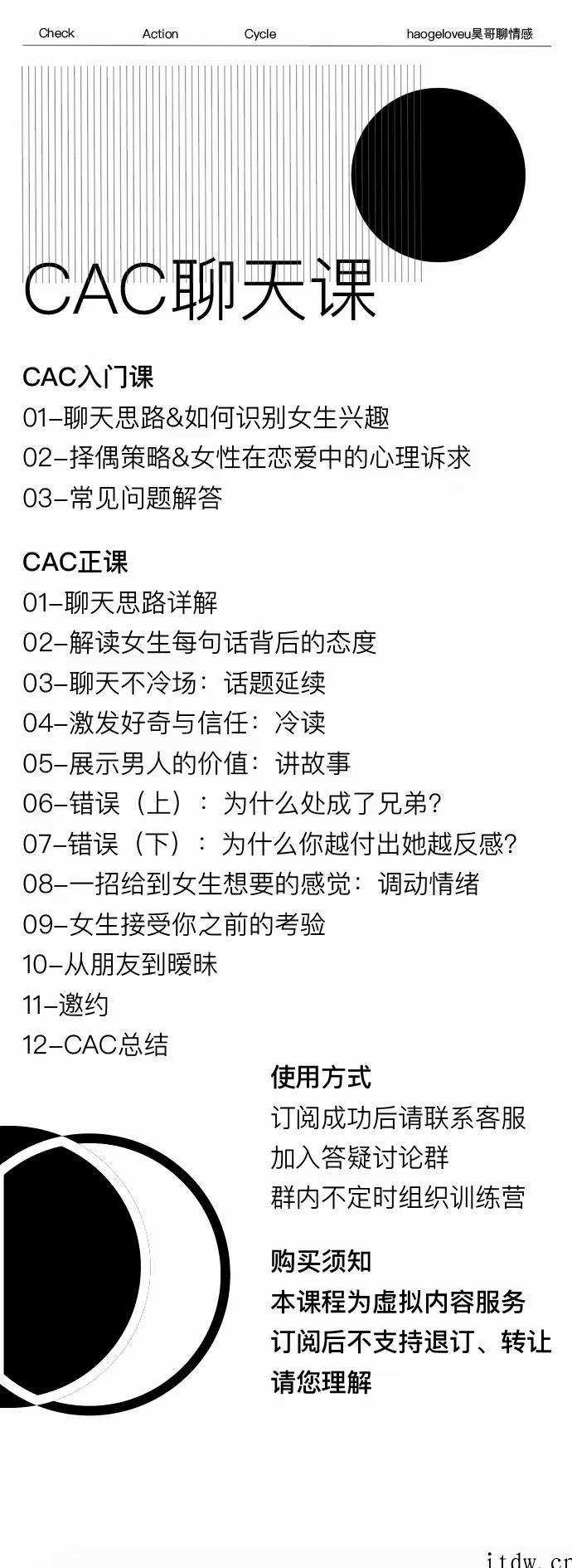 昊哥聊情感CAC1.0聊天课