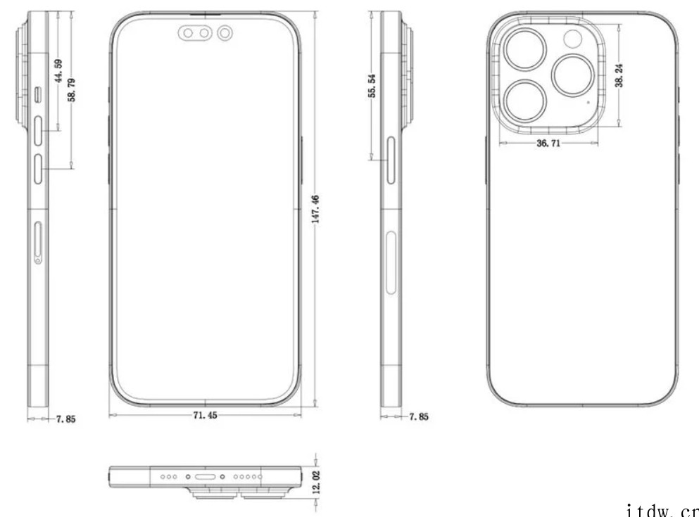 苹果iPhone 14 Pro Max 清晰 CAD 原理图