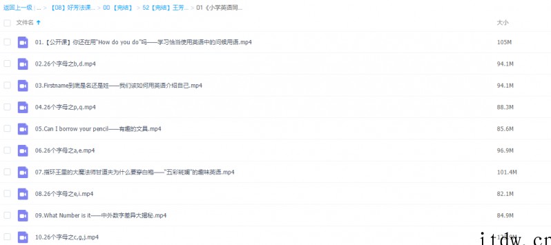 好芳法课堂小学英语视频教程一年级上册（同步英语教学课程）