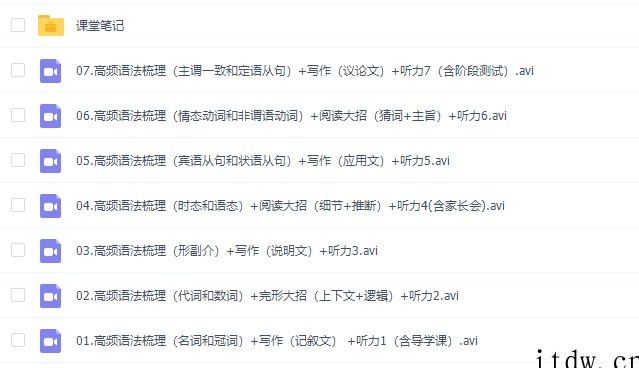 中考作业帮初三英语二轮王凯皎尖端班视频（2020寒假高频语法梳理）