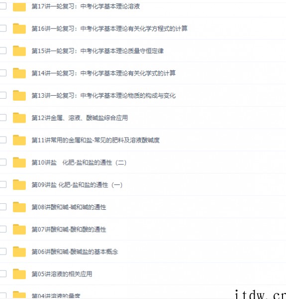陈谭飞初三下学期化学寒假课内突破班课程（包含2015中考复习）