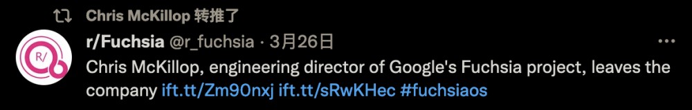 谷歌 Fuchsia OS 项目负责人宣布离职:曾开发 iO