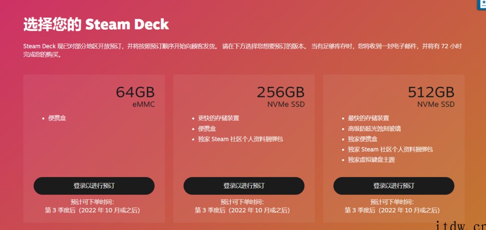 Steam Deck 掌机 Q2 首批订单邮件已发出,用户需
