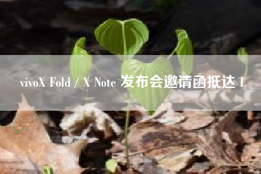 vivoX Fold / X Note 发布会邀请函抵达 I