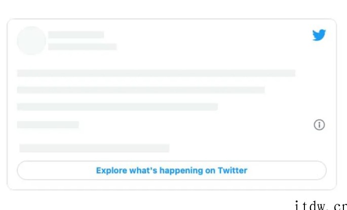 Twitter 推文删除后,将从外部网站消失:显示一个空白框