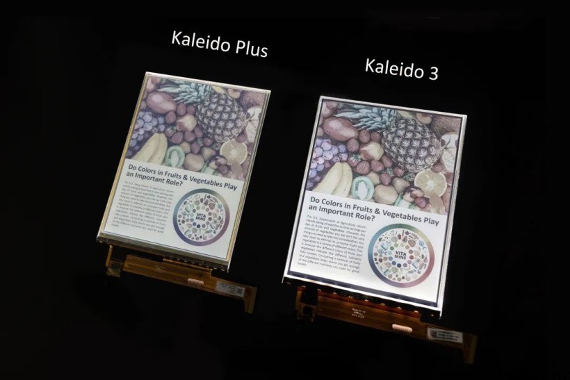 E Ink发布新一代 Kaleido 3 彩色印刷电子纸:1