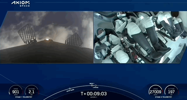 马斯克 SpaceX 再次创造历史!三位太空游客坐五手火箭成