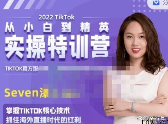 Seven漆:国内&TIKTOK短视频直播训练营，全球直播带货的风口赶紧乘风掘金