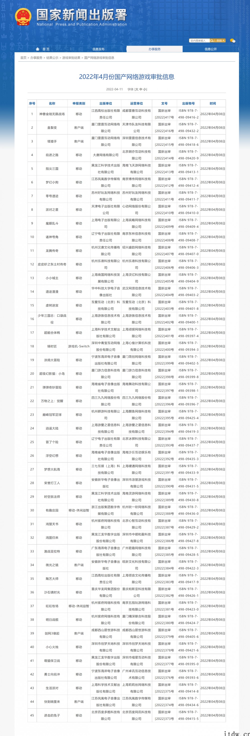 2022年首批国产网络游戏版号正式公布